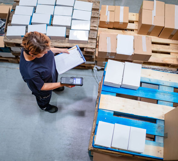 inventory scanning of pallet boxes