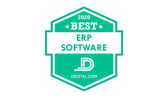 Best ERP Software 2020 badge