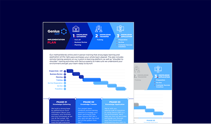 genius implementation process datasheet cover