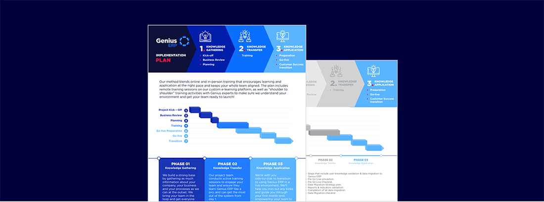 genius implementation process datasheet cover