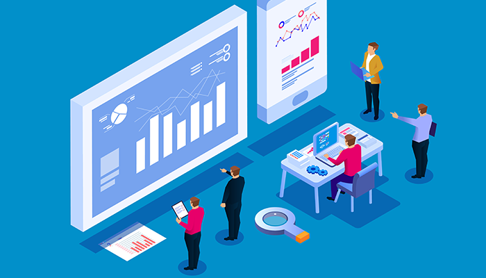 cost analysis cartoon illustration